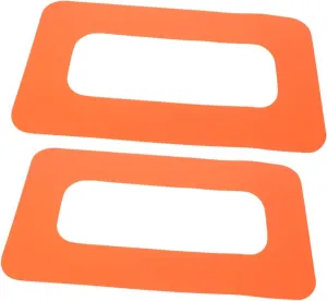 2pcs Surfboard Accessories: Stand-up Paddle Board Fin Slot Repair Kit Plastic Connector Patch for Surfboards Easy Maintenance and Replacement Orange