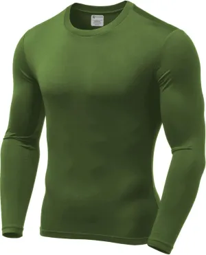 9M Mens Ultra Soft Thermal Shirt - Compression Baselayer Crew Neck Top - Fleece Lined Long Sleeve Underwear