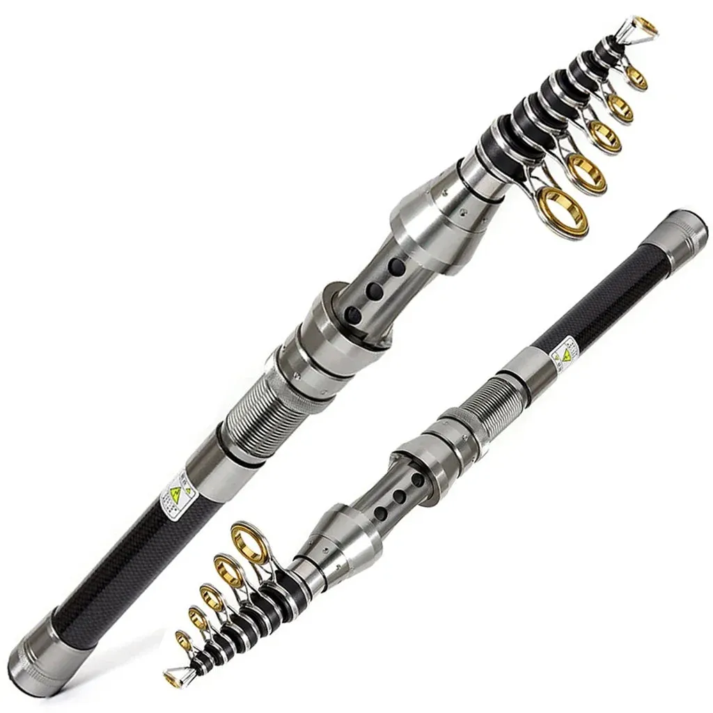 Carbon Telescopic Multifunction Fishing Rod  1.5m 1.8m 2.1m 2.4m