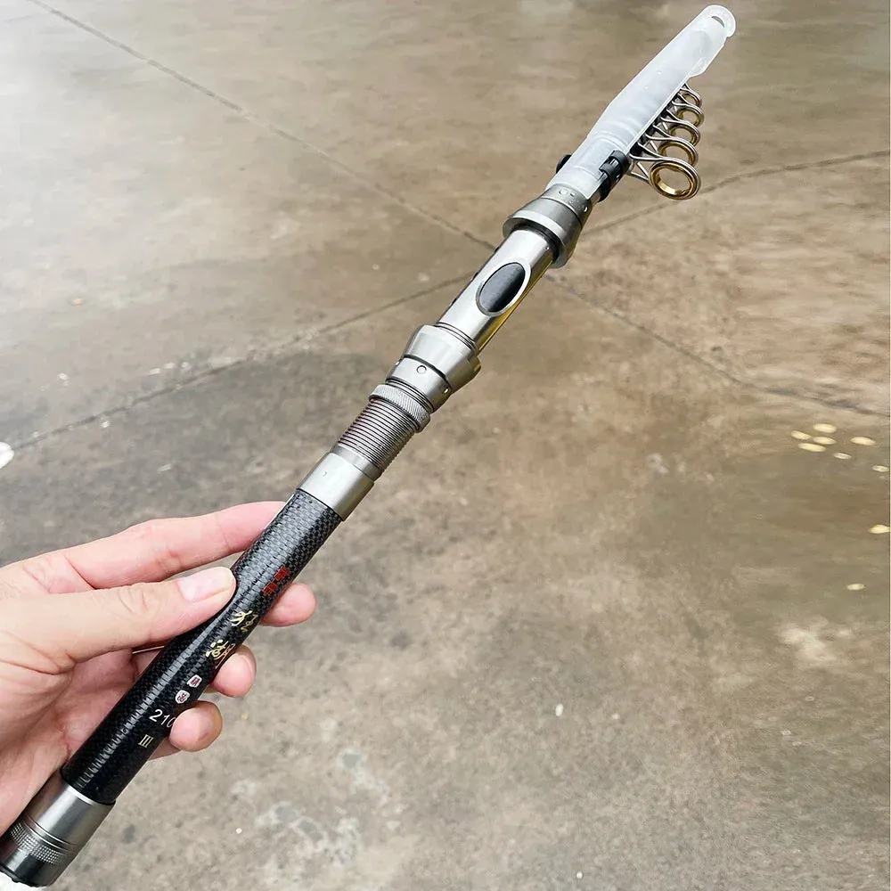 Carbon Telescopic Multifunction Fishing Rod  1.5m 1.8m 2.1m 2.4m