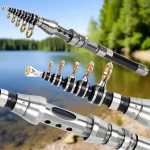 Carbon Telescopic Multifunction Fishing Rod  1.5m 1.8m 2.1m 2.4m