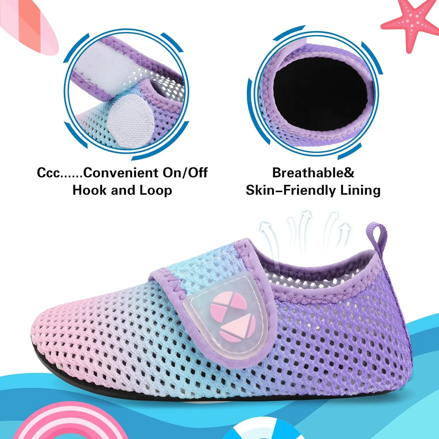 Centipede Demon Kids Water Shoes Boys Girls Breathable Swim Pool Shoes Quick Dry Toddler Aqua Socks Barefoot Beach Sandals for Outdoor Water Sports Little/Big Kids
