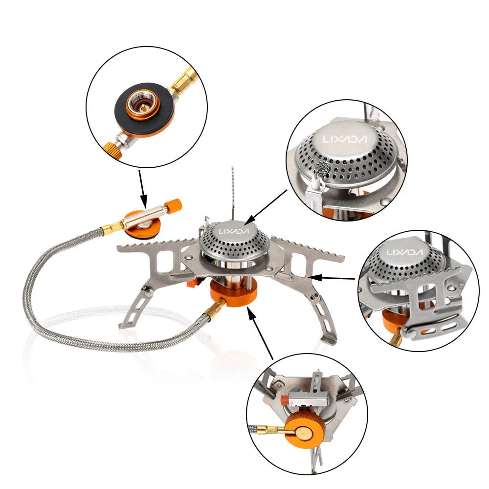 Foldable Outdoor Gas Stove with a Box