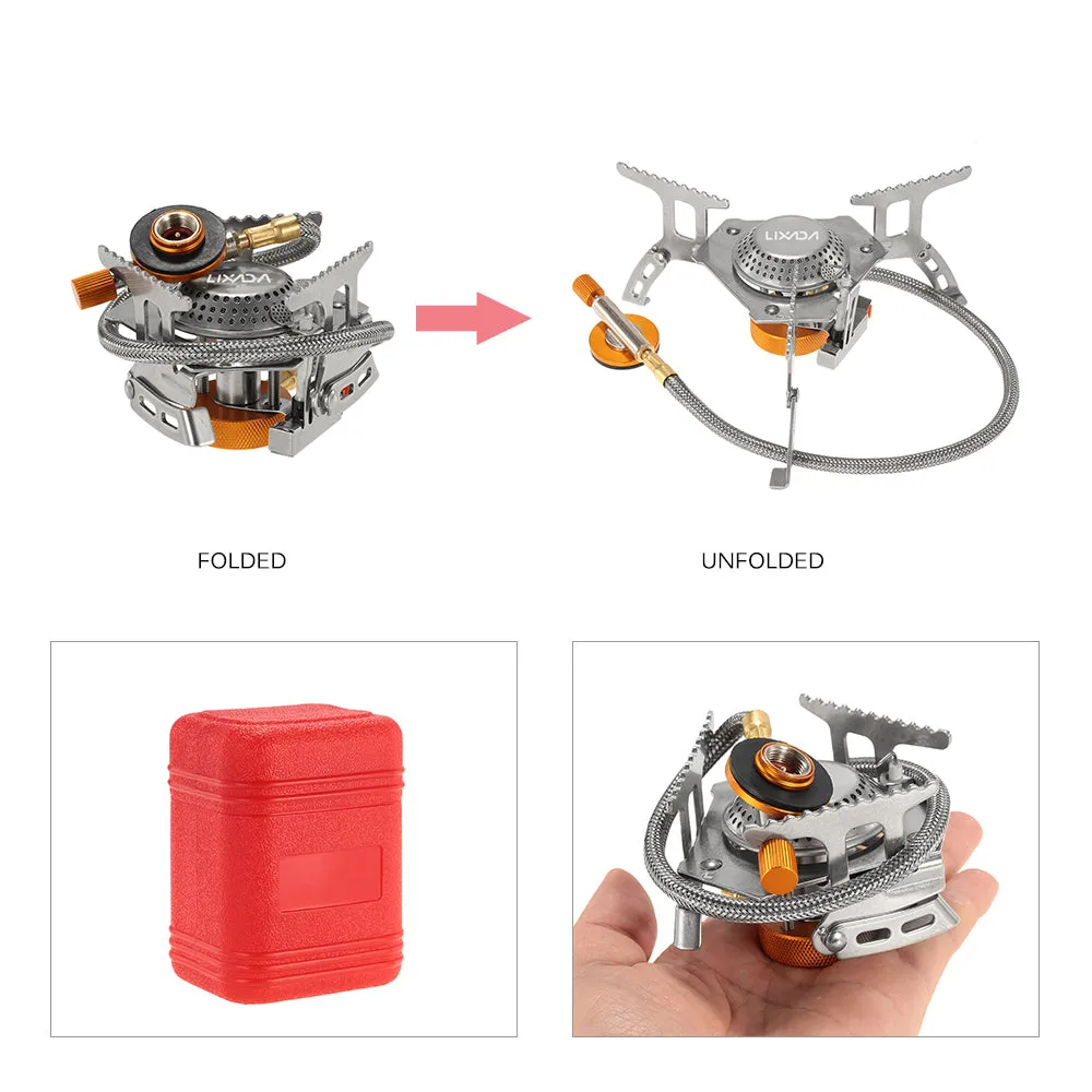 Foldable Outdoor Gas Stove with a Box