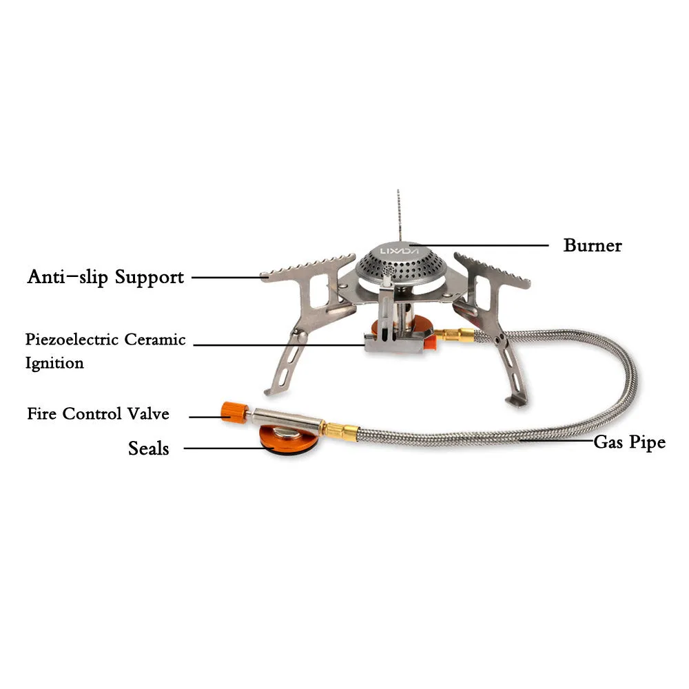 Foldable Outdoor Gas Stove with a Box