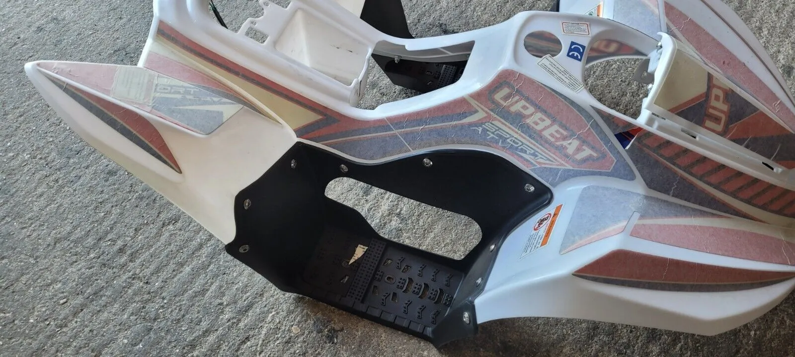 FQB29 FAIRING RED / WHITE LIGHTS , FOOTWELLS 110CC OFF ROAD QUAD BIKE ATV