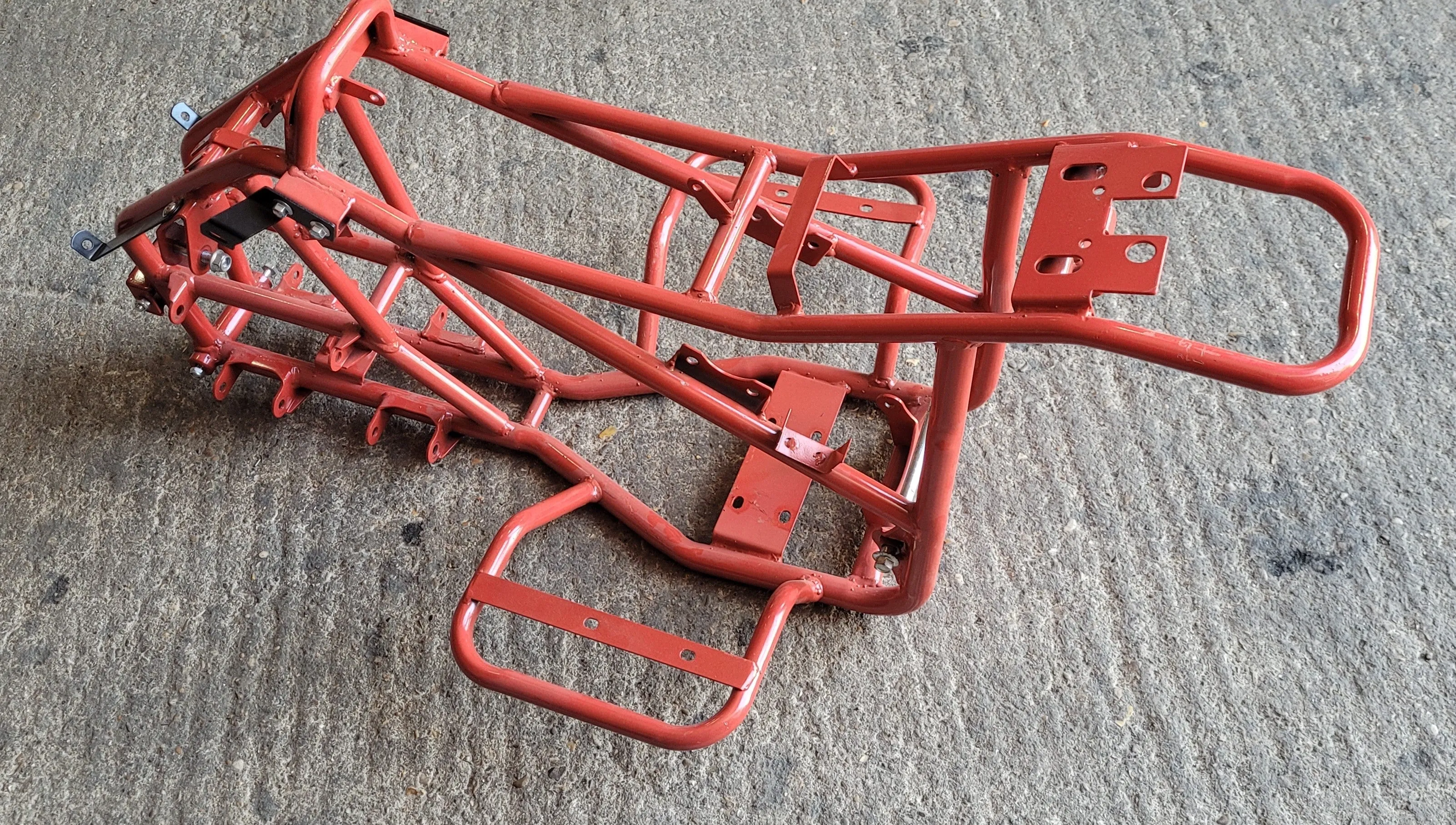 FRA35 RED QUAD BIKE FRAME 4 STROKE 110CC QUAD BIKE ATV FRAME CHASSIS PROJECT