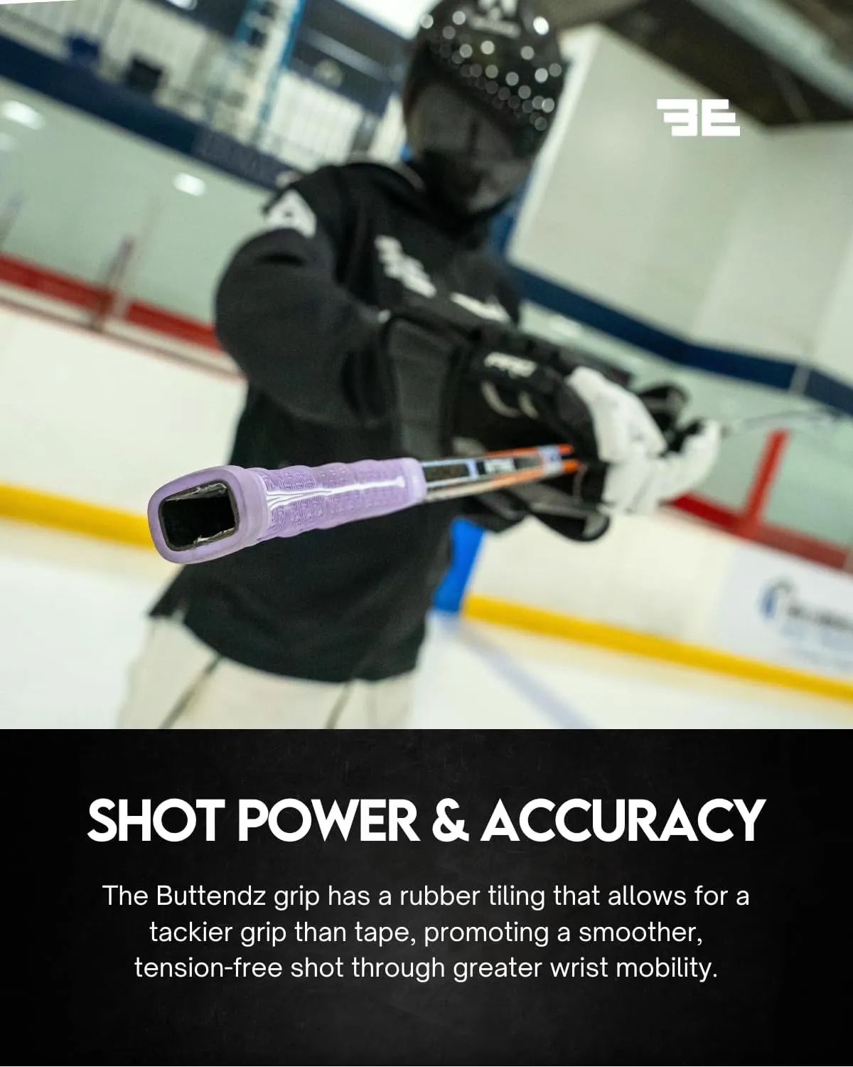 Future Rubber Replacement Hockey Grip - Step Down Knob, Two-Tiered Player Knob with Twirl, Fits All Stick Sizes for Superior Control and Puck Feel