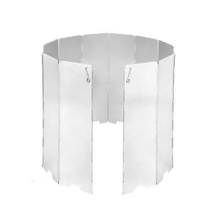 Gas Stove Wind Shield for Outdoor Camping - Windproof Aluminum Alloy Cooking Screen