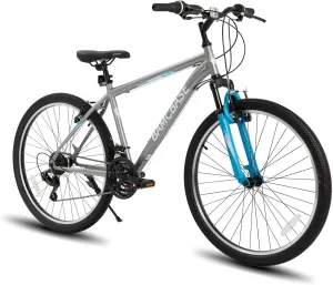 HILAND 26 27.5 29 Inch Mountain Bike, Mens Womens MTB with 21 Speeds, High-Tensile Steel Frame, V Brake, Hardtail Bicycle for Adults