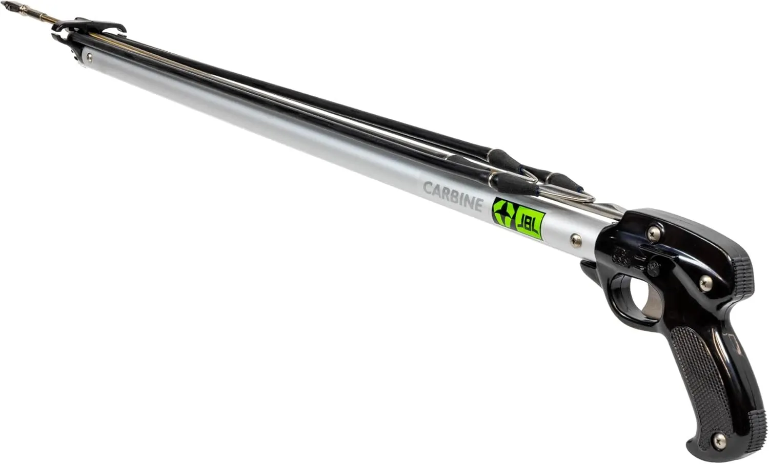 JBL Spearguns Carbine Speargun for Spearfishing, Speargun for Freediving, Scuba Diving, Fishing, Diving, Aluminum Barrel, Stainless Steel Shaft, Easy Stretch Bands, Made in USA
