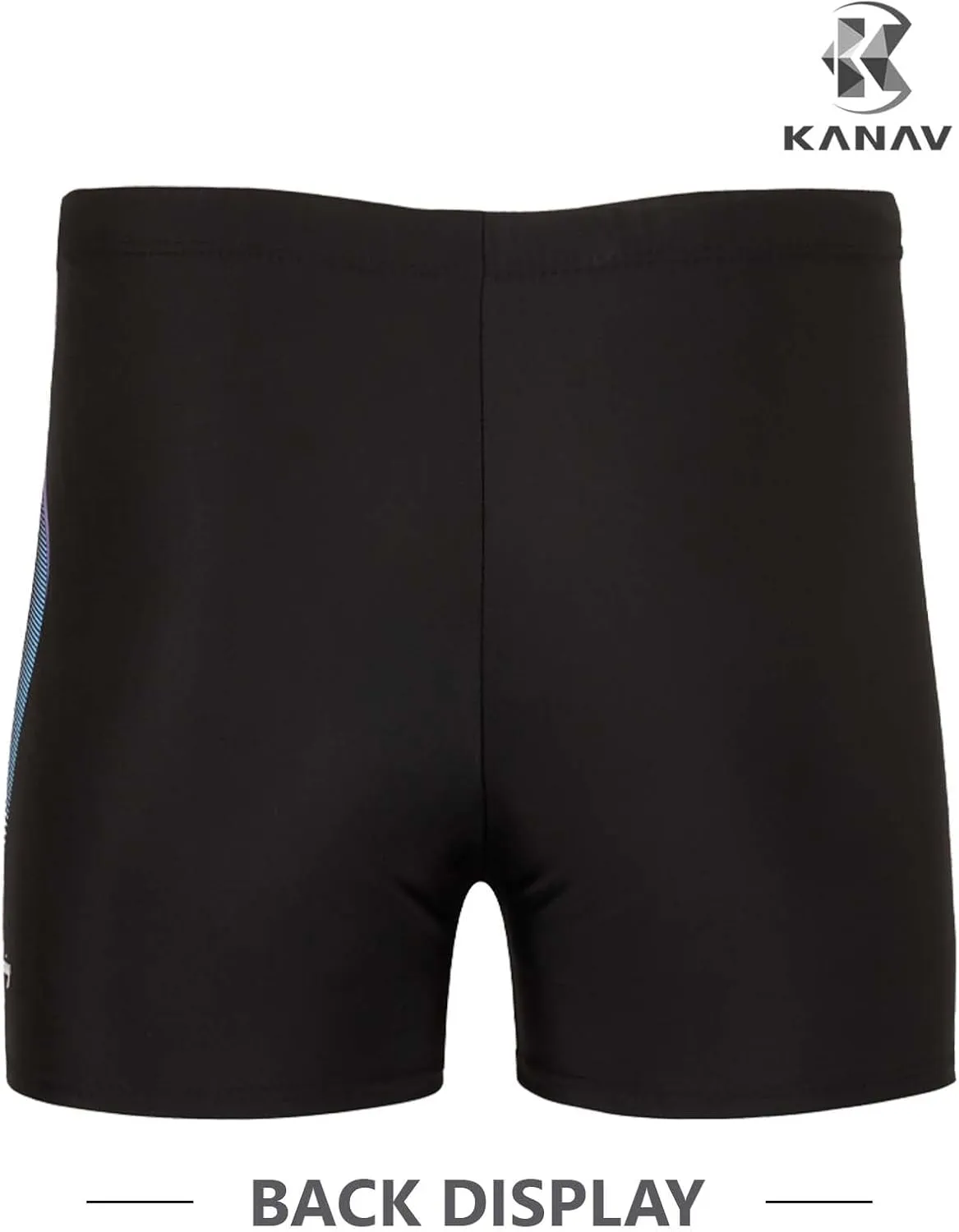KANAV Men's Athletic Swim Jammers Quick Dry Square Leg Swimsuit for Men Drag Suits for Swimming Training Racing Swim Briefs