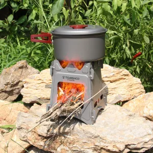Light Foldable Titanium Wood Stove
