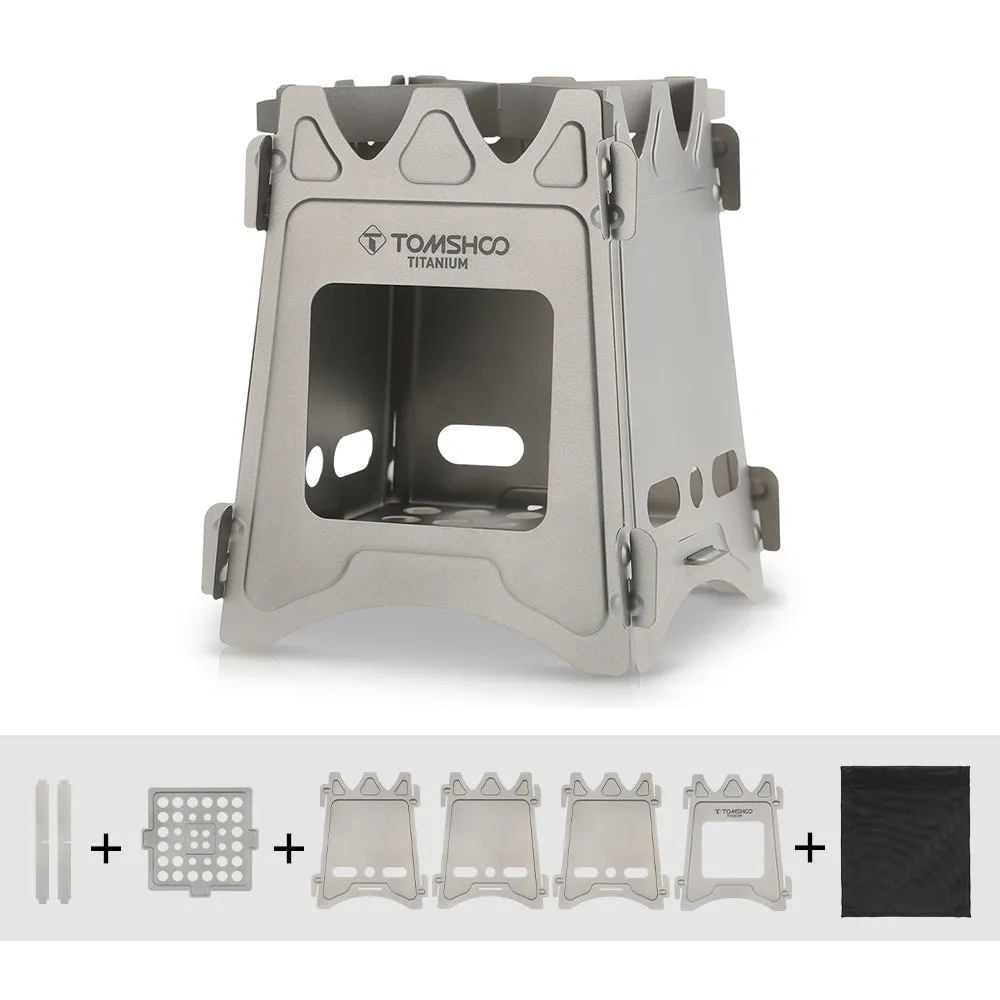 Light Foldable Titanium Wood Stove
