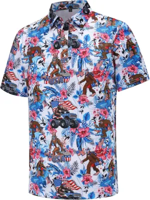 Men's Golf Polo Shirts Short Sleeve Performance Moisture Wicking Quick Dry Golf Shirts for Men