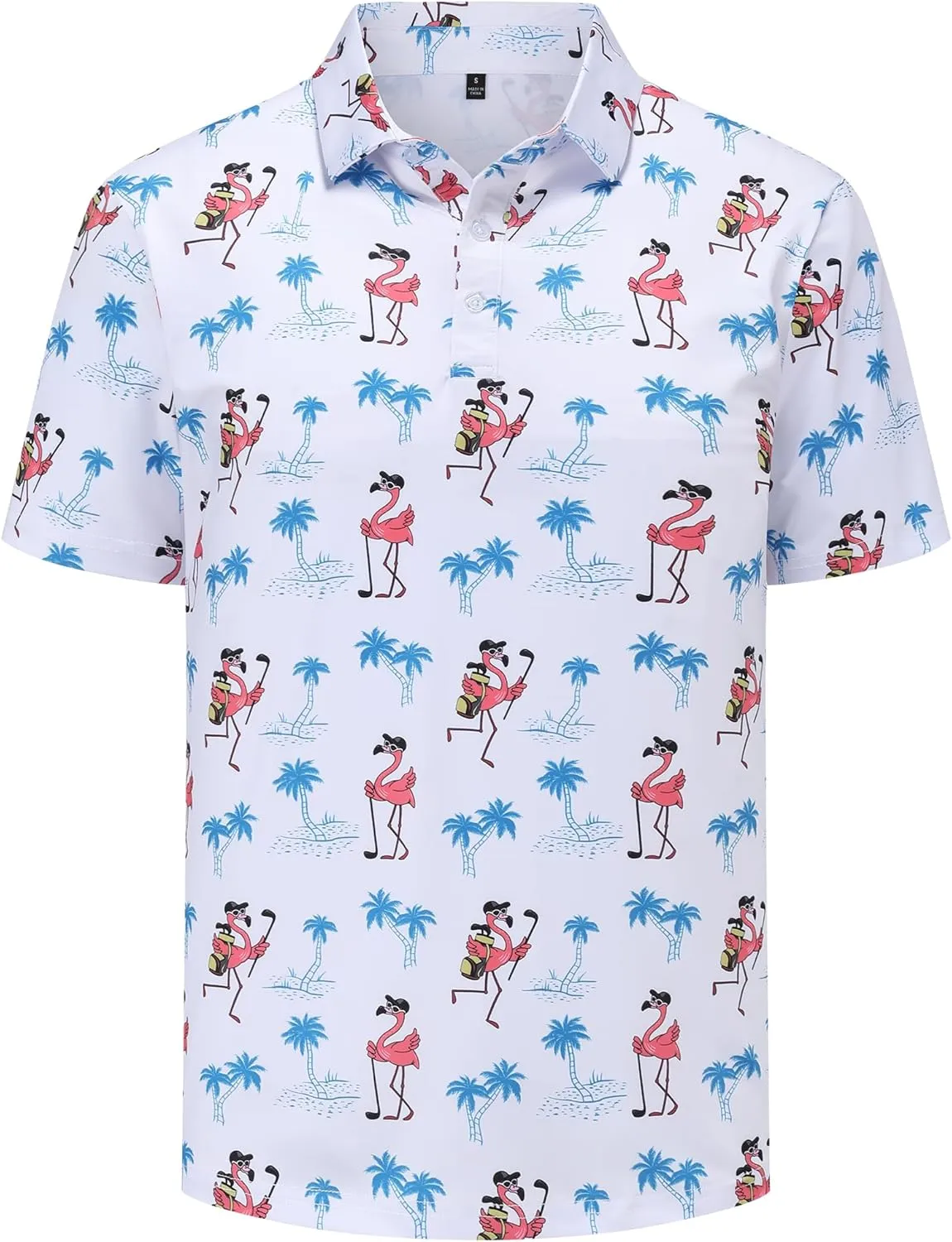 Men's Golf Polo Shirts Short Sleeve Performance Moisture Wicking Quick Dry Golf Shirts for Men