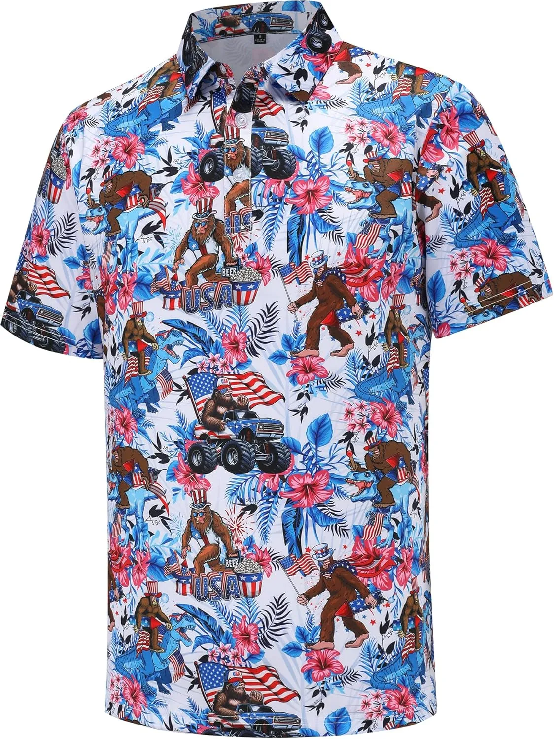Men's Golf Polo Shirts Short Sleeve Performance Moisture Wicking Quick Dry Golf Shirts for Men