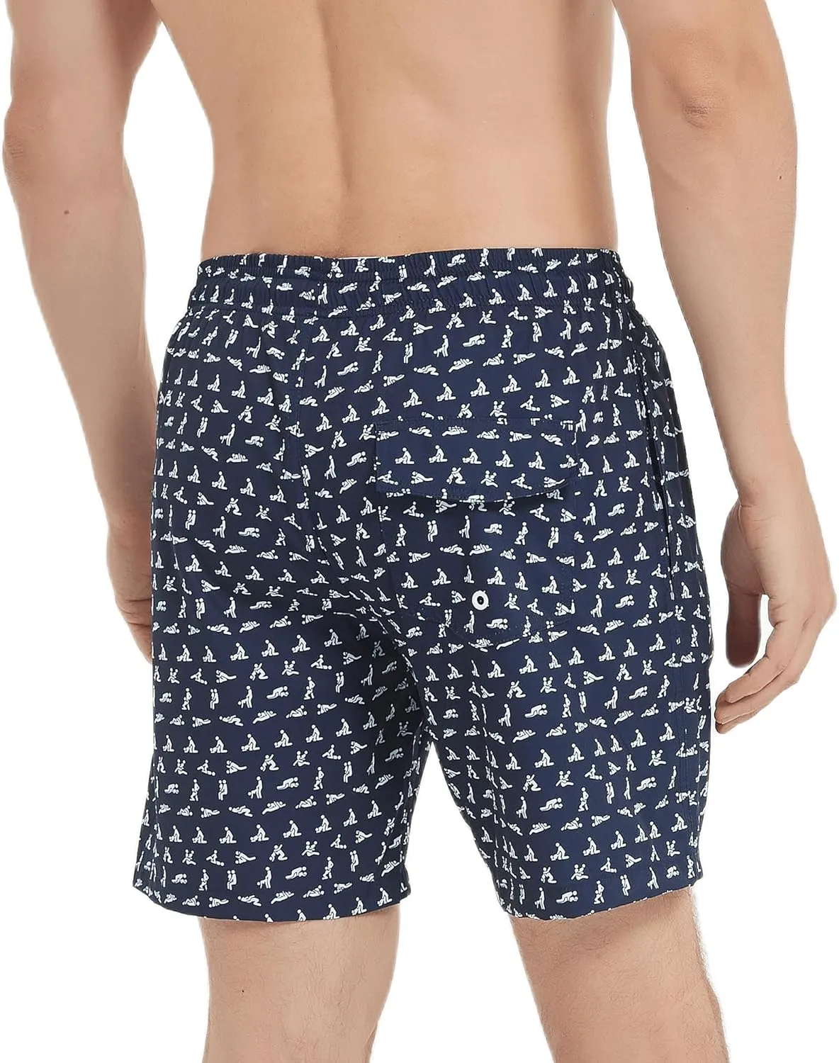 Mens Swim Trunks 7 Inch Inseam Board Shorts with Compression Liner Swimsuit Bathing Suit Quick Dry