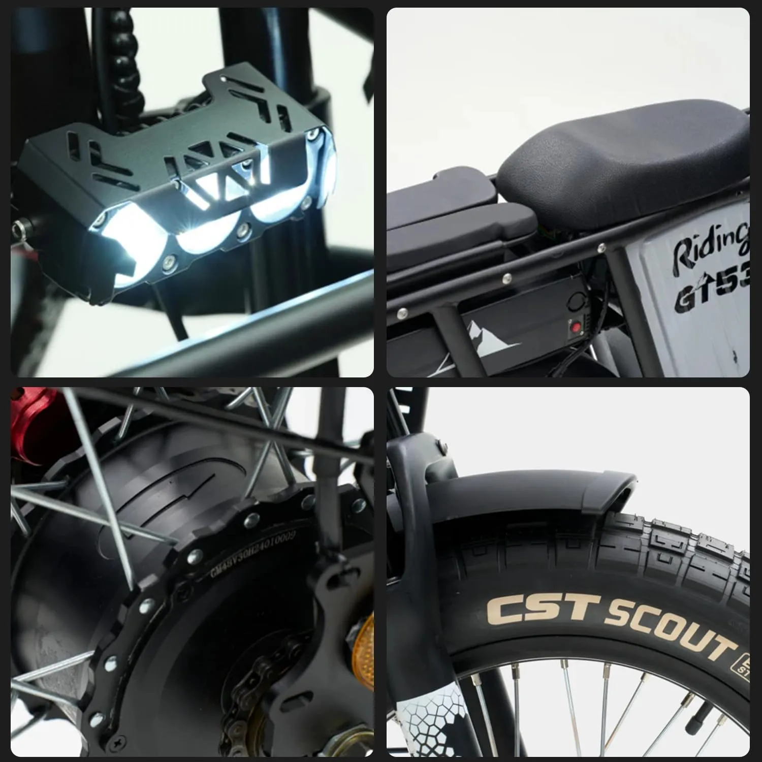 OFF ROAD Electric Cargo Bike for Adults 550LBS, 2000W with Removable Battery