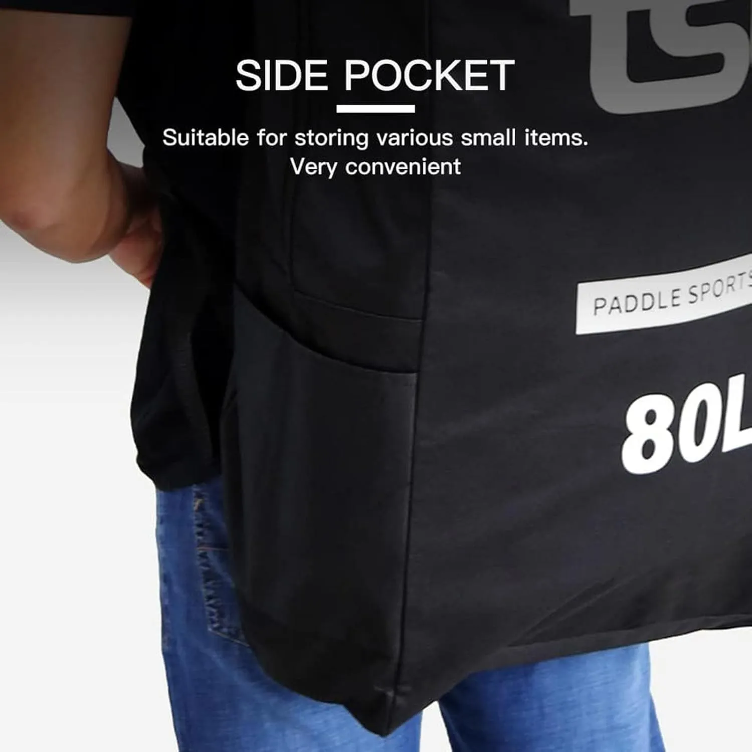 Paddle Board Backpack 80L/105L/125L Travel Backpack for Inflatable Paddleboard Bag Carrying Bag Shoulder Backpack Waterproof Backpack for Inflatable Stand Up Paddleboard,Black,105L
