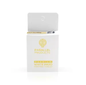 Parallel Products - Premium Eyebrow Mapping String for Microblading - Pre-Inked - 1 mm Charcoal Thread - Essential Brow Microblading Supplies - 15 Meters per Box (White Ink)