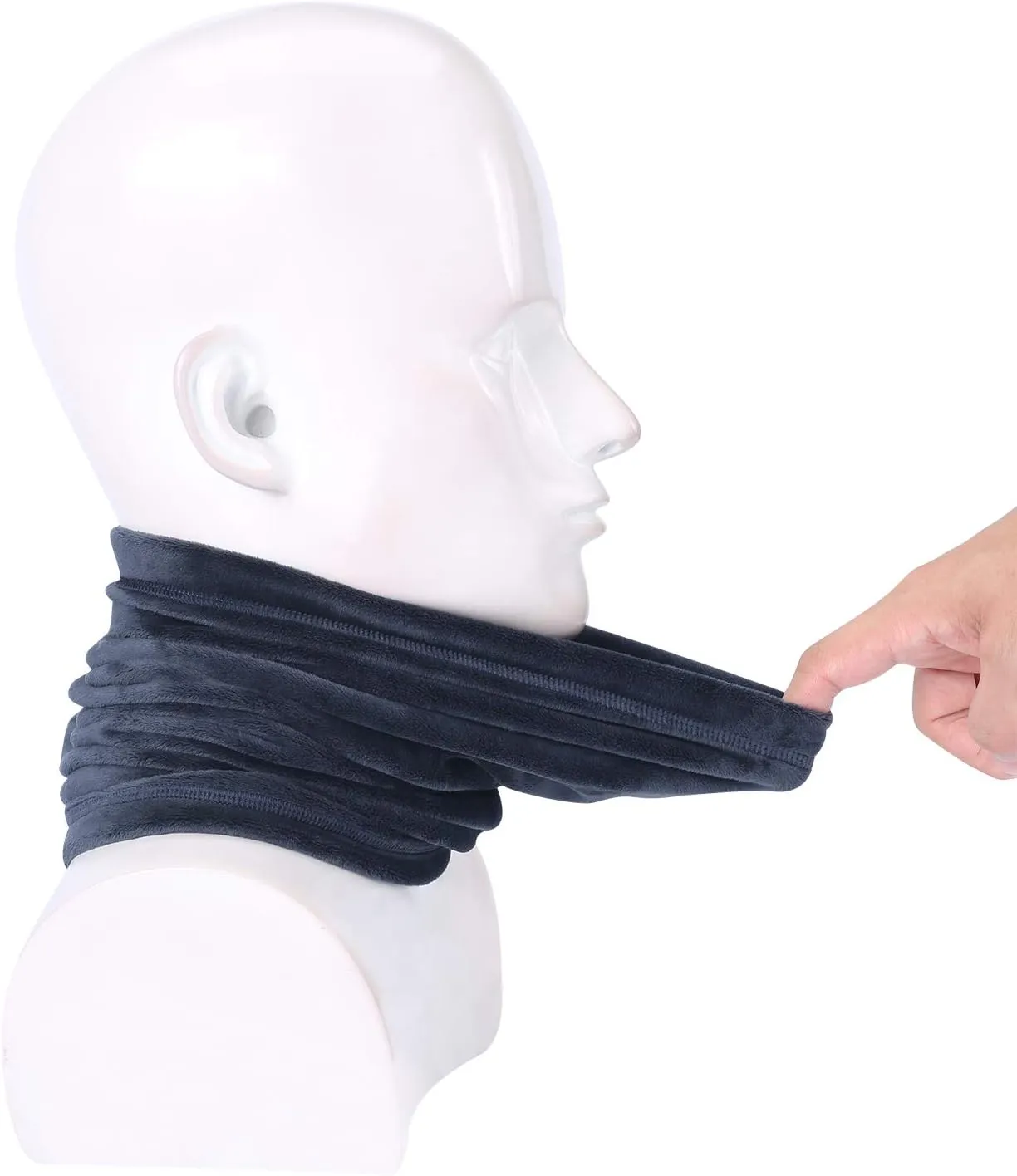Polar Fleece Neck Warmer - Windproof Winter Neck Gaiter Cold Weather Face Mask For Men Women - 1 Pack