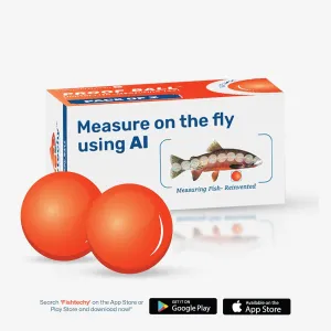 Proof Ball: AI-Powered Fish Measuring Tool ?C Accurate, Portable, Easy-to-Use Fishing Accessory with Free Fishtechy App for iOS & Android