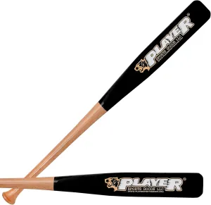 PSG 31" Pro Maple Flat Half Paddle Training Baseball & Softball Bat in Size:31"/Weight: 20 oz/Flat Barrel: 2.75" for Youth & Adult Players in Natural Handle & Black Barrel by Player Sports Goods LLC