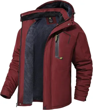 QPNGRP Mens Waterproof Ski Snowboard Jacket Winter Windproof Snow Coat