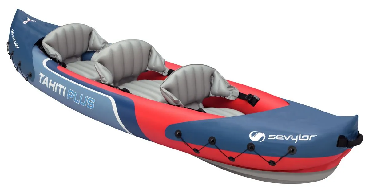 Sevylor Tahiti Plus Inflatable Kayak, Pump & Paddle Package