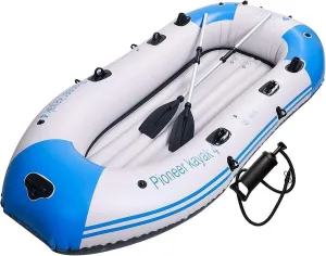 TEmkin Adult Inflatable Boat, Rubber Boat, Inflatable Kayak Kit, Inflatable Kayak, Fishing Boat Kayak