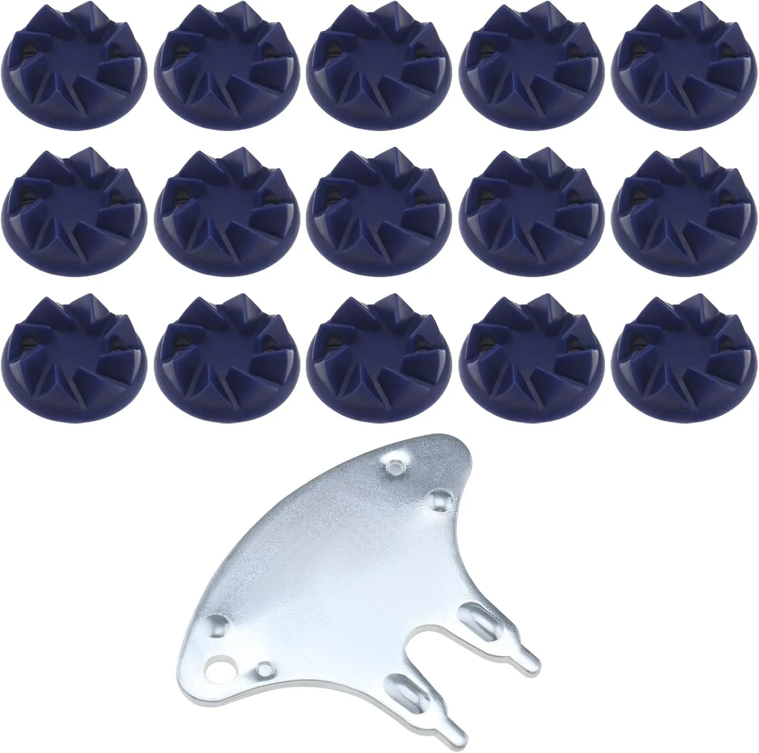 The Lord of the Tools 22PCS Screw-in Cricket Spikes with Spanner Blue Cricket Cleat Set Replacement Suitable for Most Sneakers and Balls 22 * 10mm