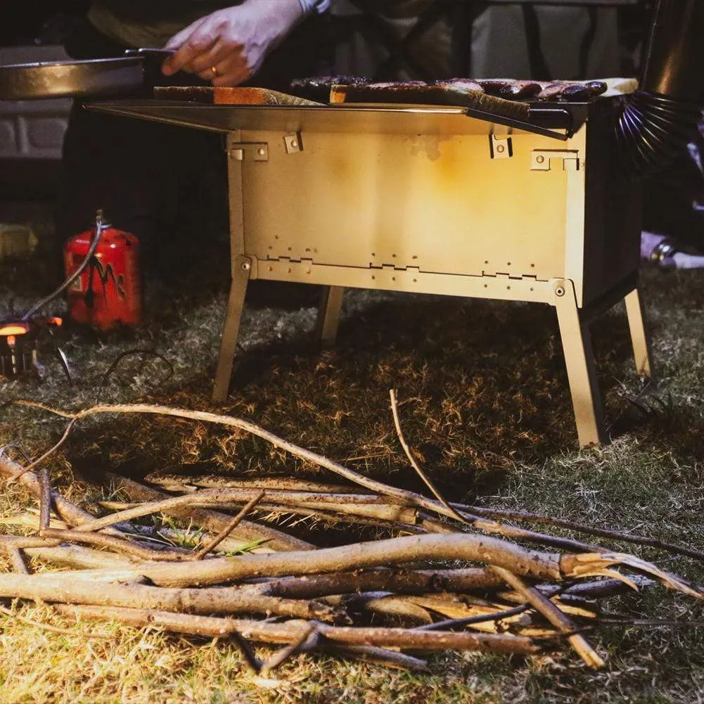 Ultralight Titanium Large Foldable Wood Burning Stove