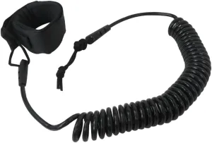 Xspeedonline Coiled SUP Leash 10 FT Surfboard Leash Sup Leg Rope Strap Stand Up Paddleboard Leash - Black